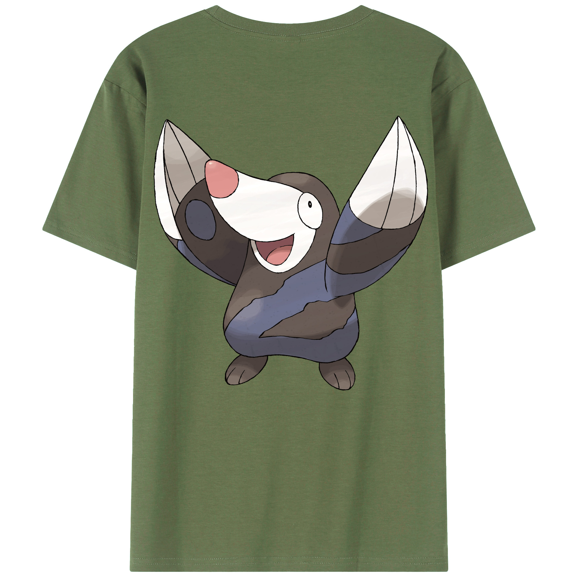 （画像用） ポケットモンスター Pokémon 綿100％ メンズ半袖Tシャツ（バックプリント） 通気性